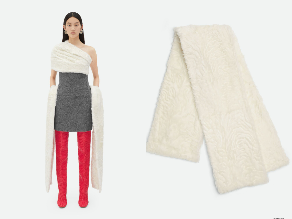 Bottega Veneta 羊毛圍巾，參考定價 NT$198,700