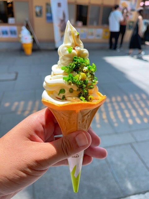 撒上蔥花的烏龍麵冰淇淋你敢吃嗎？