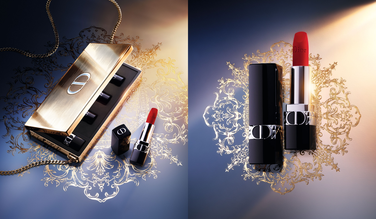 迪奧藍星唇膏金燦手拿包–杜樂麗花園限量版(NT$11,500)