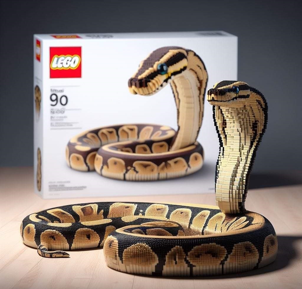 樂高蛇:人工智慧讓LEGO積木更生動逼真,玩具迷熱切期待!