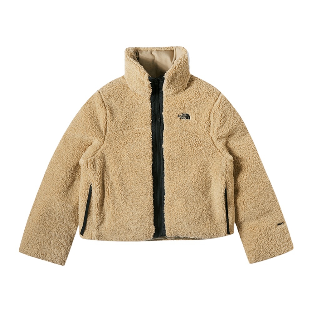 THE NORTH FACE UE女款卡其色防潑水保暖舒適兩面穿羽絨外套,NT$18,380
