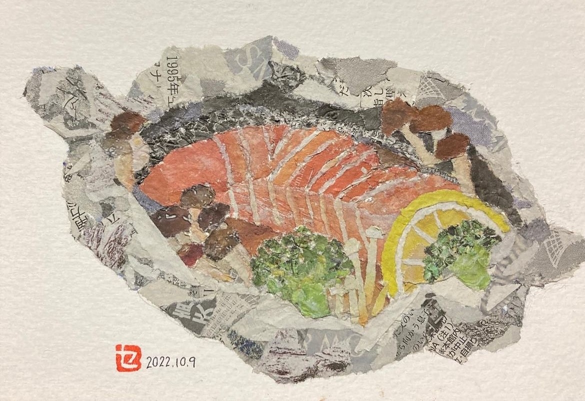 老奶奶還會拼貼出自己的料理