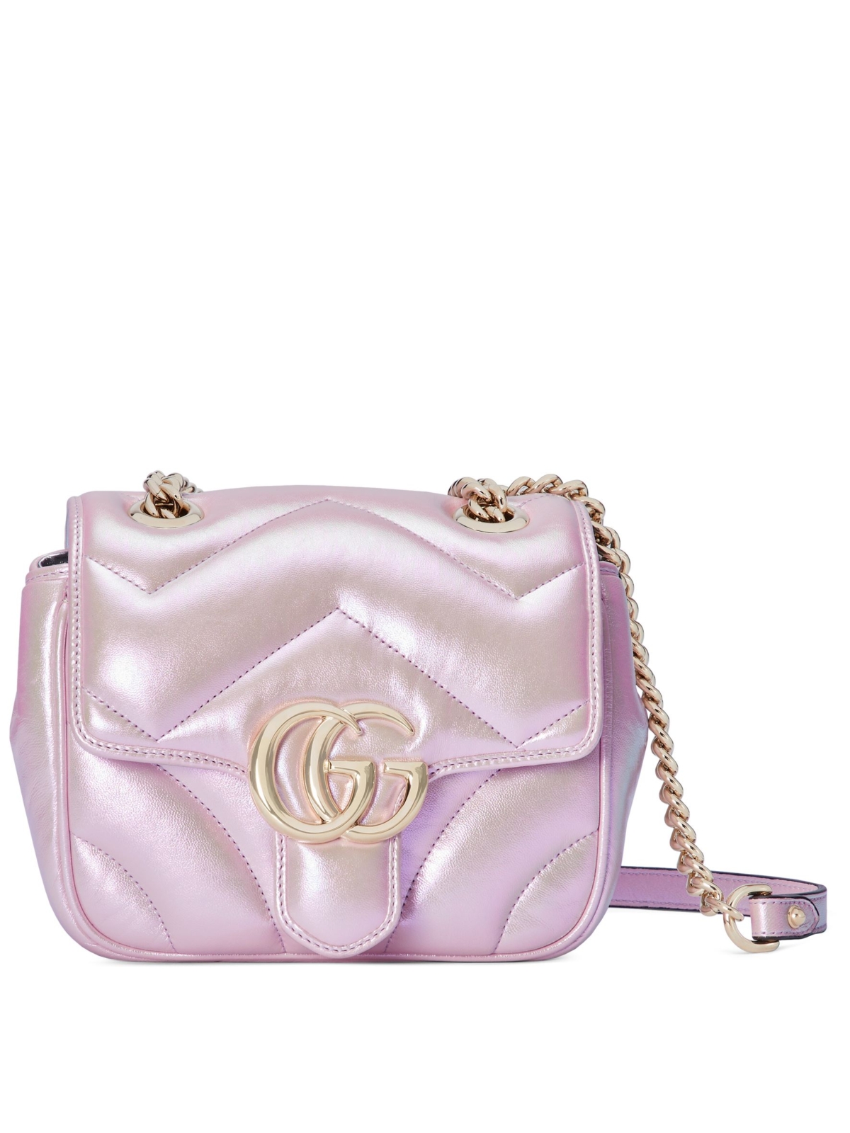 Gucci Marmont炫彩蓬蓬小方包 淡粉色NT$98,800
