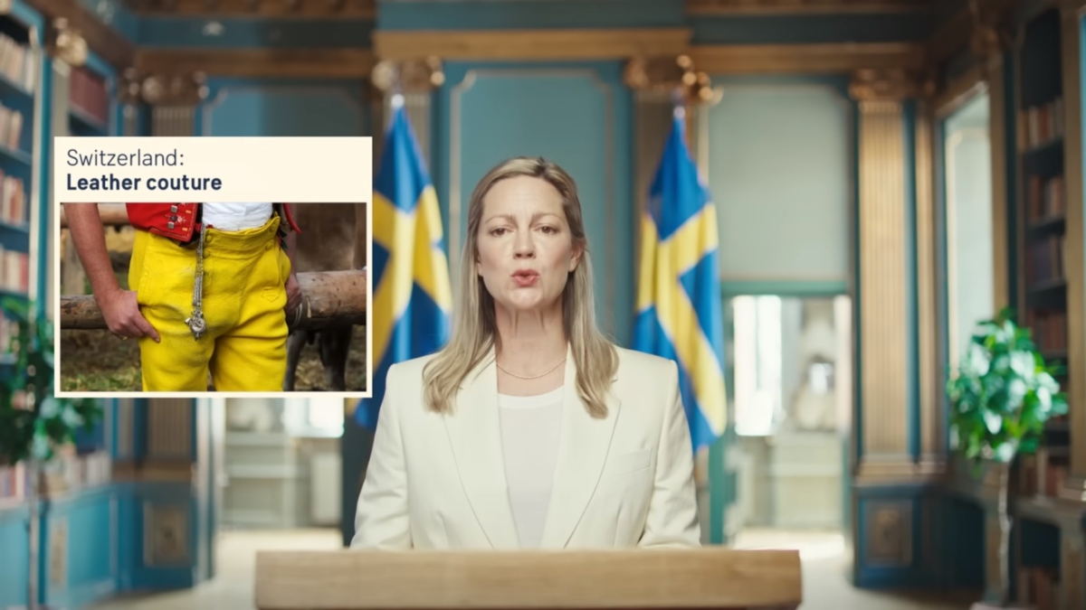 瑞典觀光局提醒全世界,醜皮褲是瑞士的
