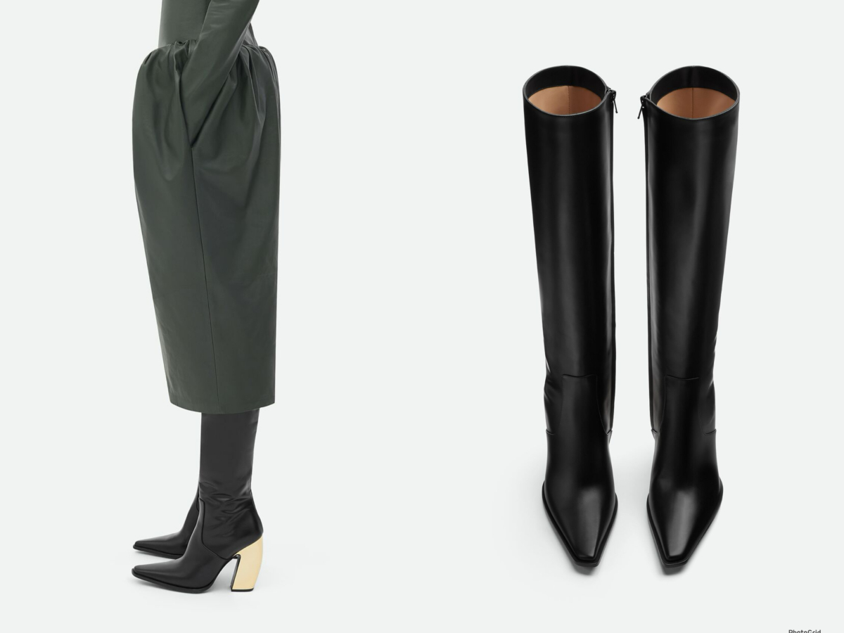 Bottega Veneta 及膝靴，參考定價 NT$79,000