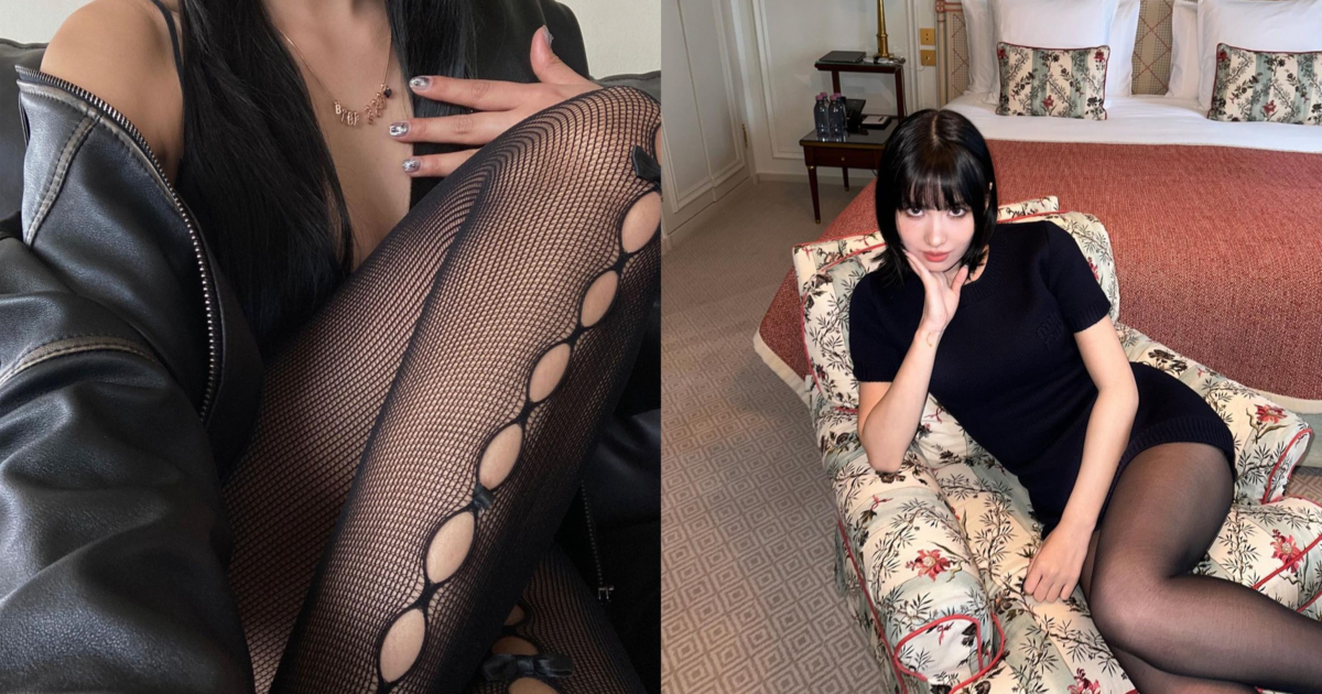 黑絲襪穿搭示範