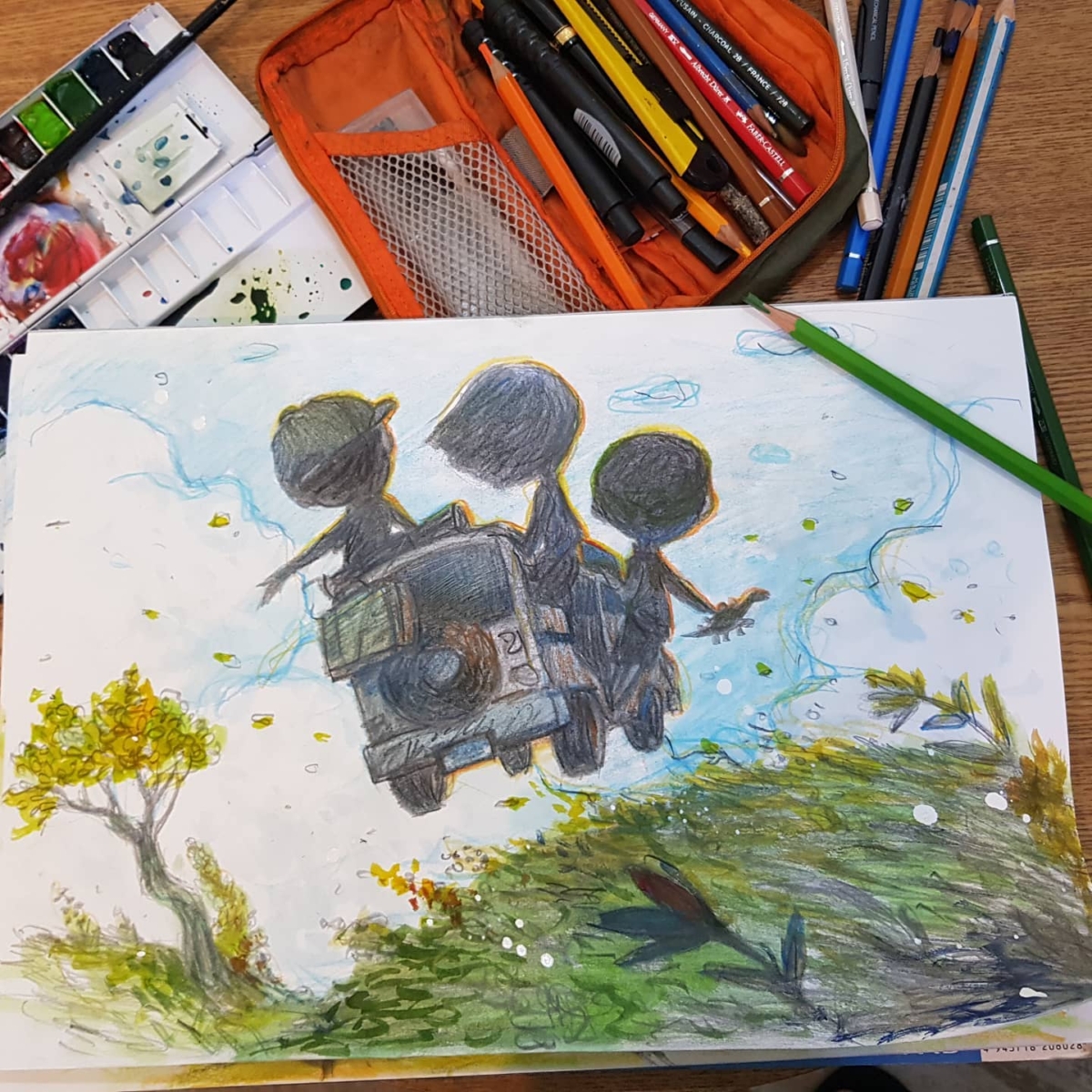 《雖然是精神病但沒關係》中裡的插畫