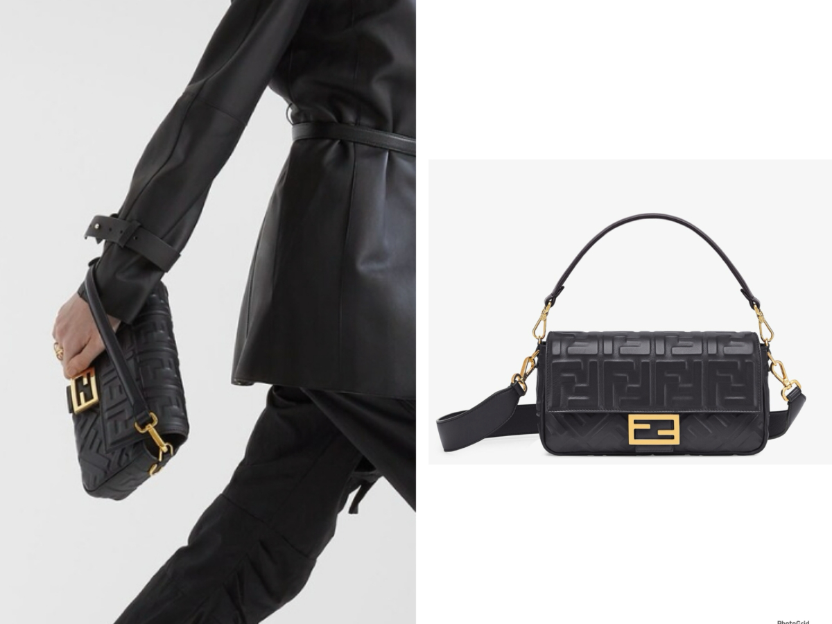 Fendi Baguette 黑色皮革手袋,參考定價 NT$117,800