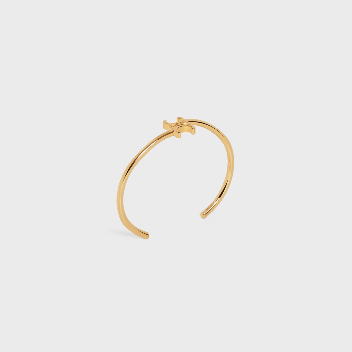 CELINE 金色飾面黃銅TRIOMPHE不對稱手鐲,NT$17,000