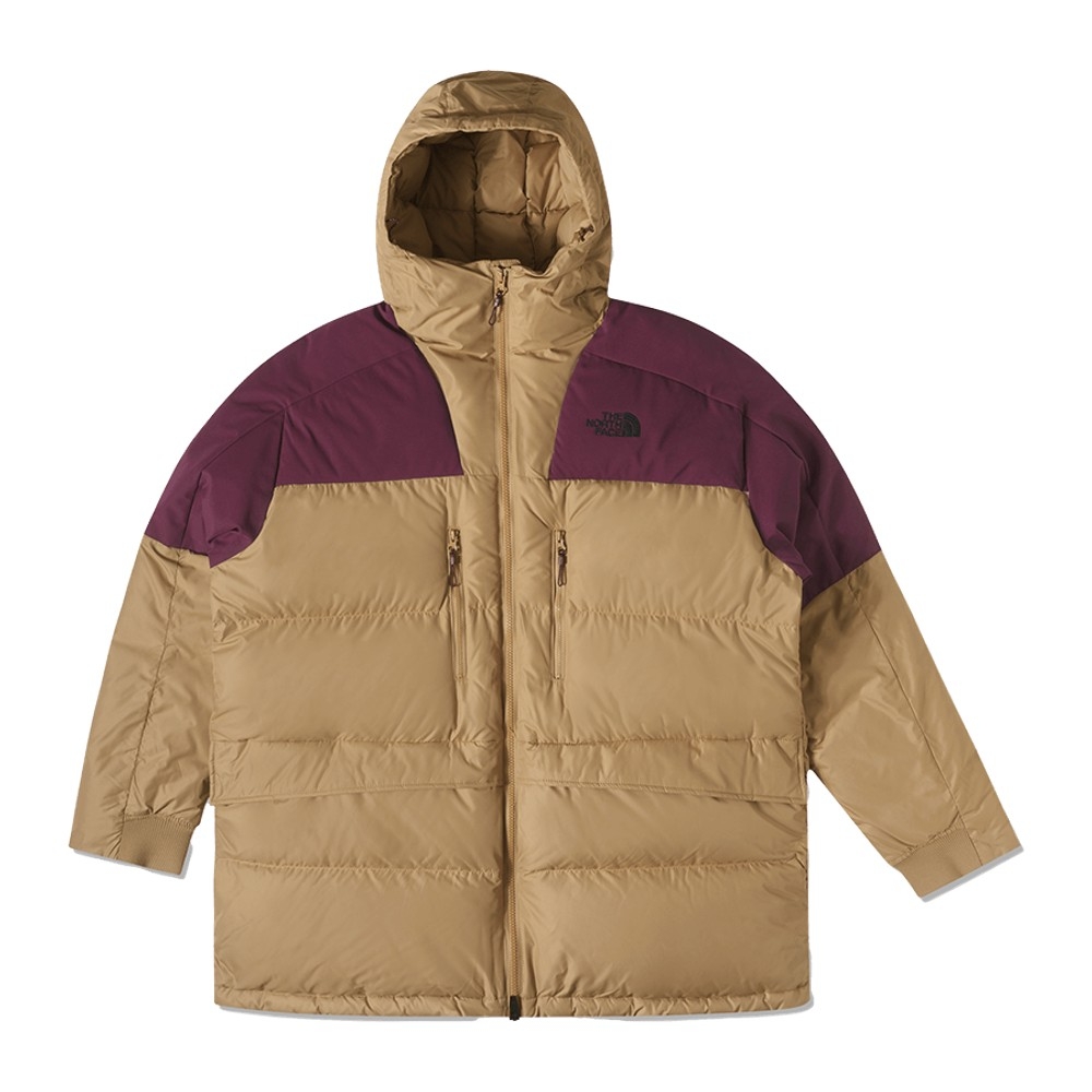 THE NORTH FACE UE男款卡其色防潑水保暖舒適可調節羽絨外套,NT$24800