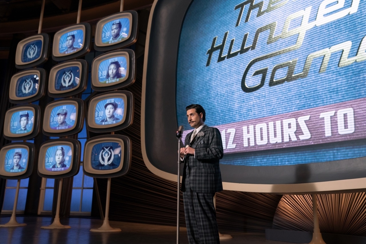 《飢餓遊戲:鳴鳥與游蛇之歌》轉播現場