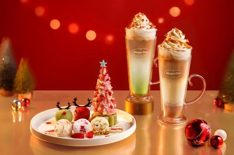 Häagen-Dazs「冰紛麋鹿派對」、「開心綠意」充滿年節意趣。