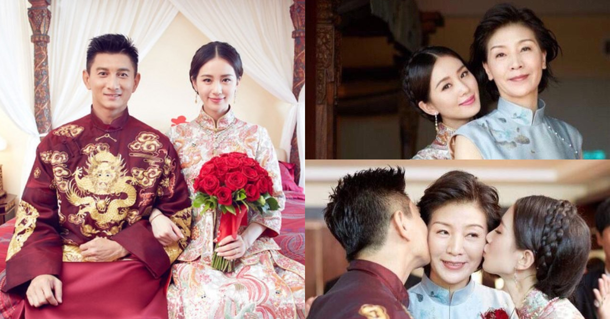 劉詩詩與吳奇隆舉辦世紀婚禮時，美人媽媽也成為焦點。