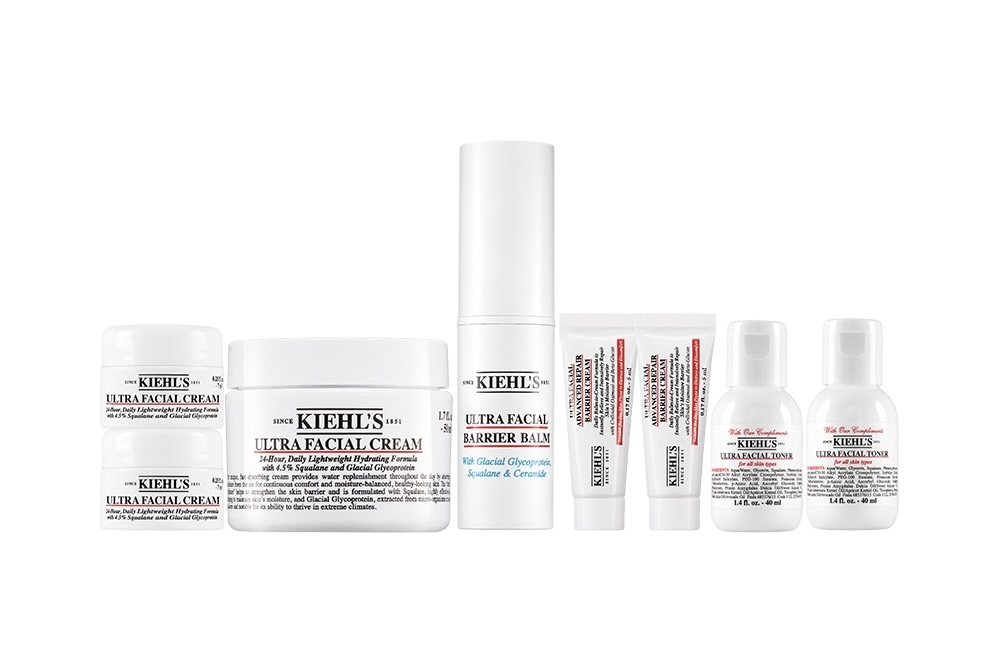 冰河系列全新品雙入組（冰河醣蛋白保濕霜 50ml、冰河精華底妝保濕棒 9g、全面精準修復霜 5ml、全面精準修復霜 5ml、冰河醣蛋白保濕霜 7ml、冰河醣蛋白保濕霜 7ml、冰河保濕機能水 40ml、冰河保濕機能水 40ml）