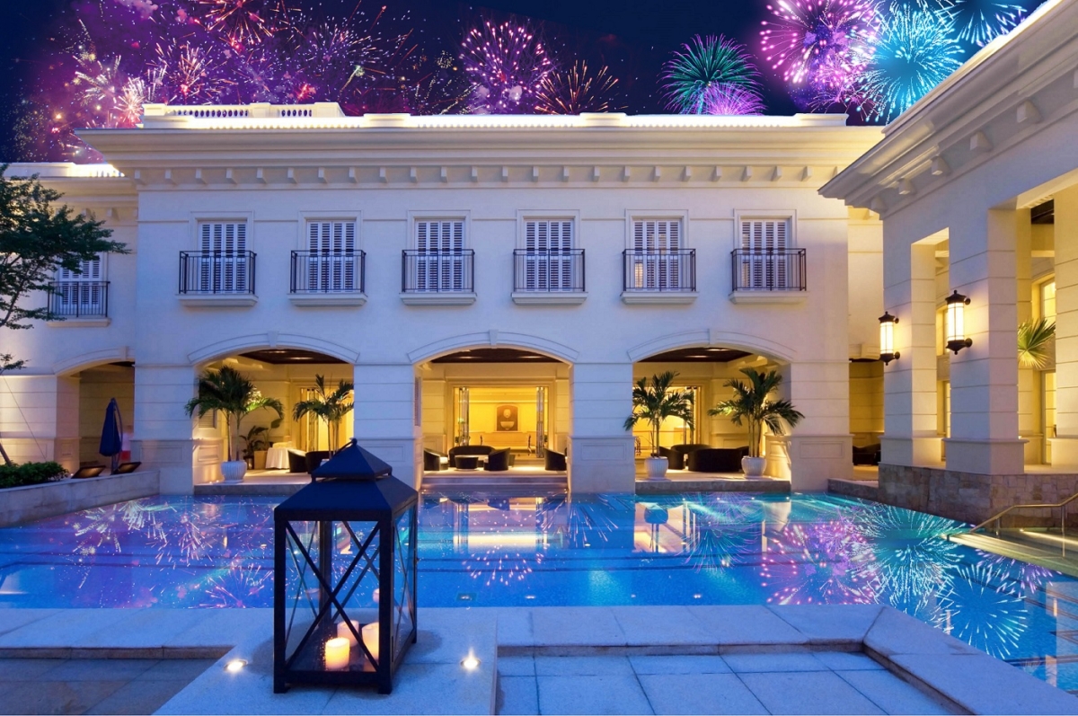 瓏山林蘇澳冷熱泉度假飯店不僅提供跨年晚餐、酒吧跨年派對、延遲至1300退房禮遇，2024年第一刻也將於飯店施放低空煙火