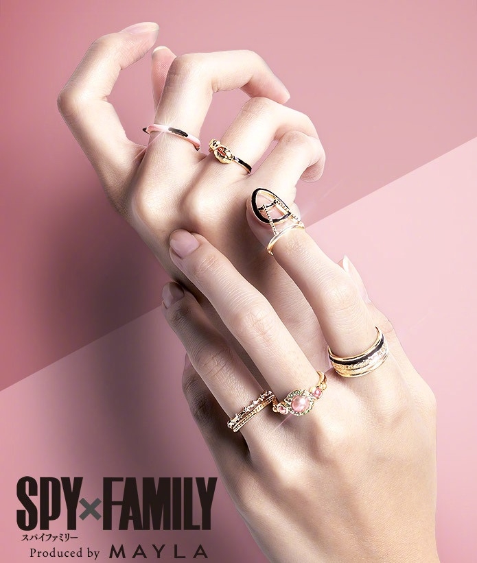 間諜家家酒與mayla聯名戒指,粉紅色系款