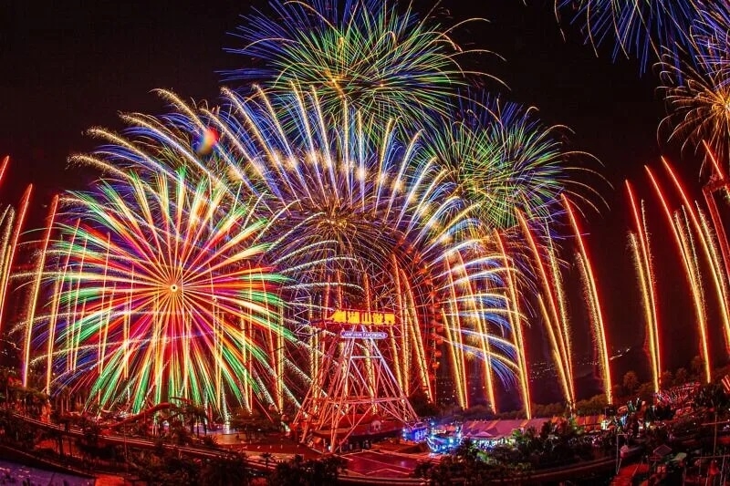 劍湖山煙火一年比一年還要精采亮眼！