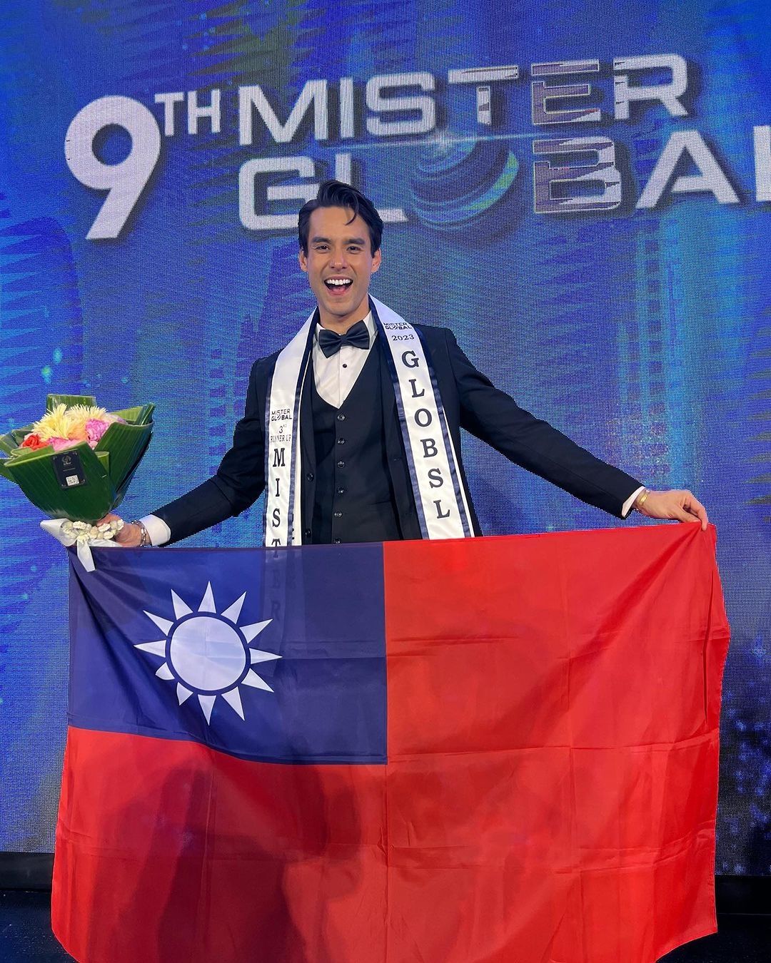 戴凱文在國際比賽當中宣傳台灣不留餘力。