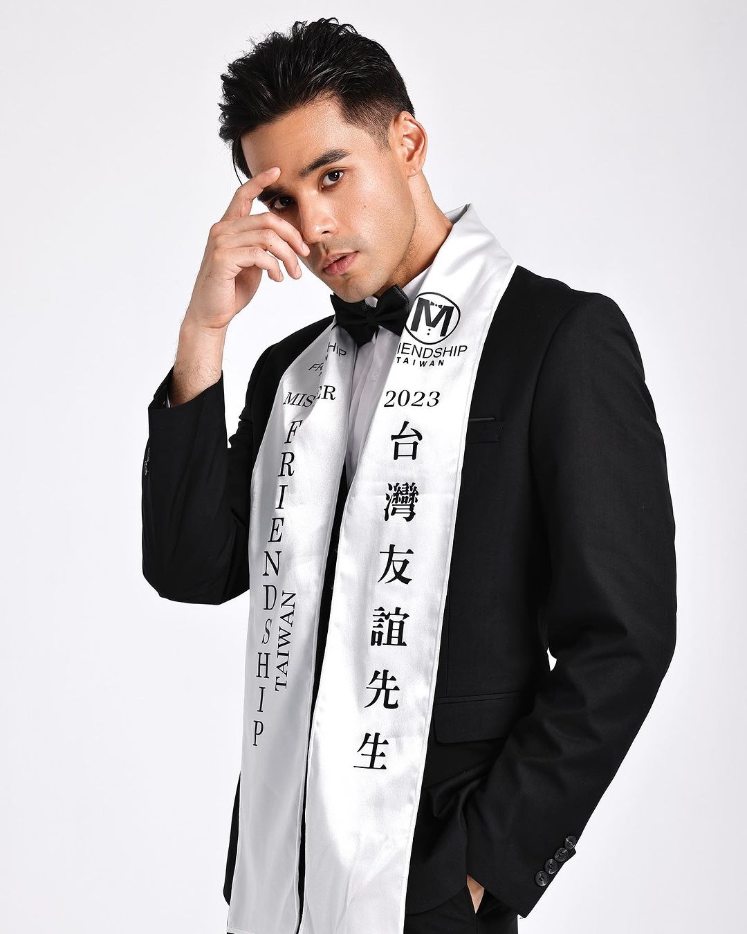 戴凱文代表台灣出征國際友誼先生比賽。