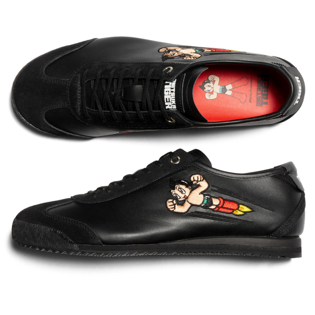 Onitsuka Tiger鬼塚虎 X 原子小金剛聯名款黑色角色刺繡 MEXICO 66 SD，NT$6,580