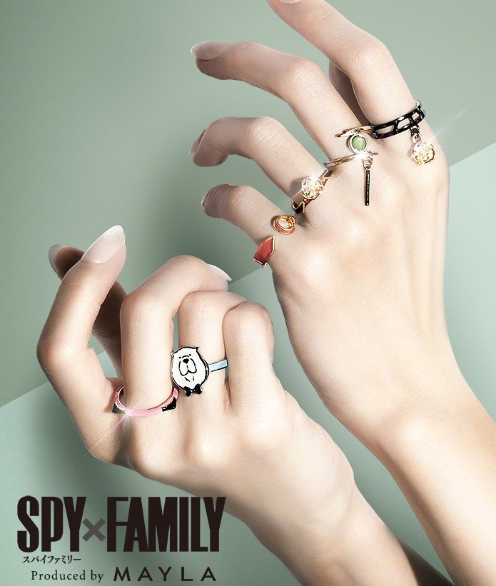 間諜家家酒與mayla聯名戒指上手照