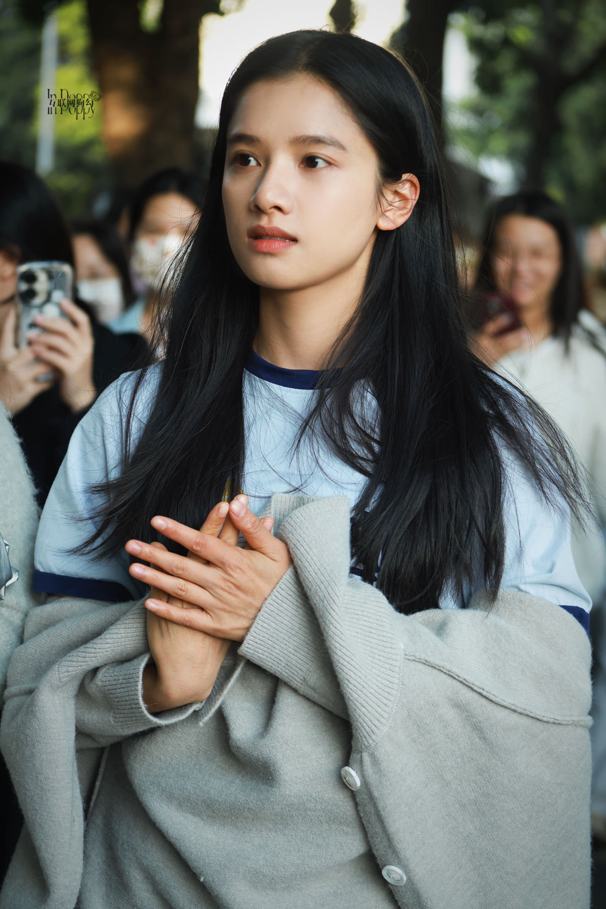 張婧儀被大批粉絲直擊
