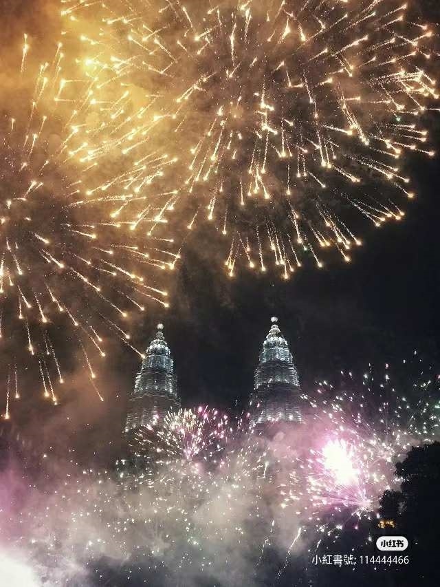 馬來西亞雙峰塔跨年煙火火