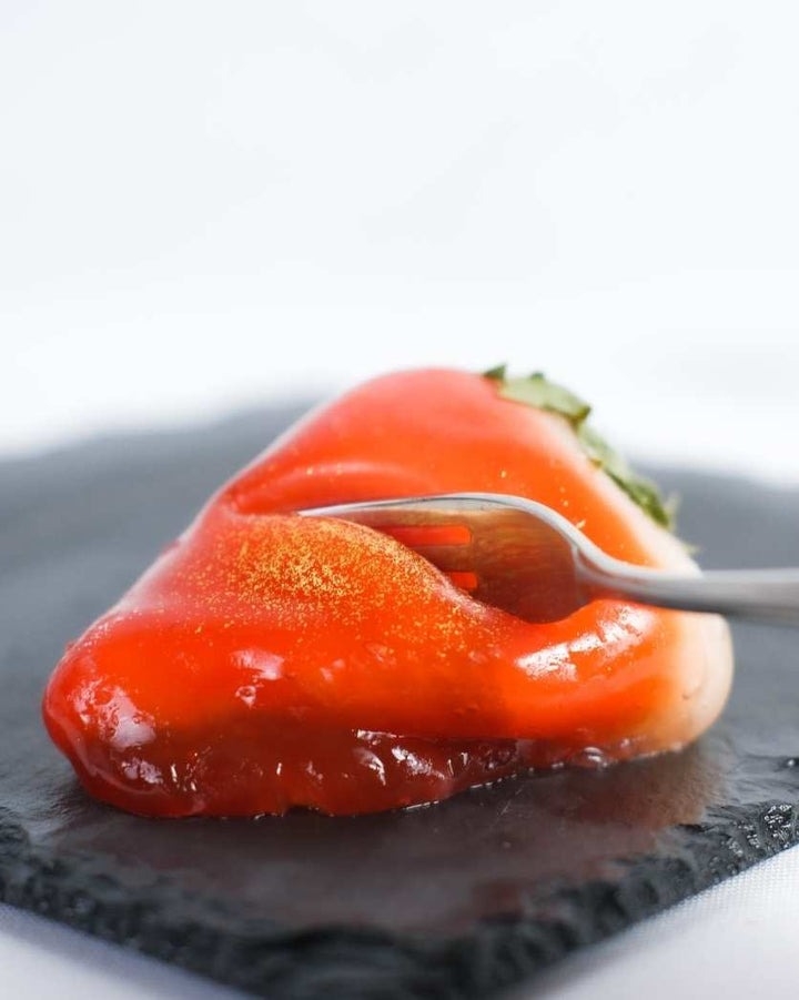 紅寶石草莓大福內餡超飽滿