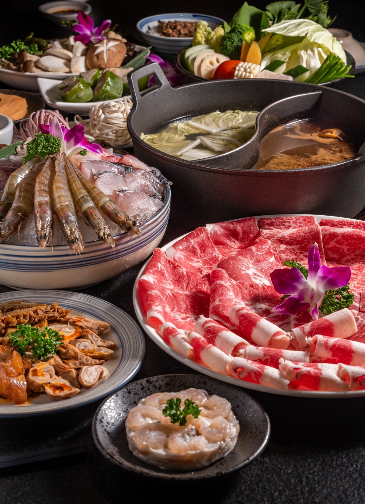 「黃金牛肉四重奏」油花分布均勻,嫩口美味。