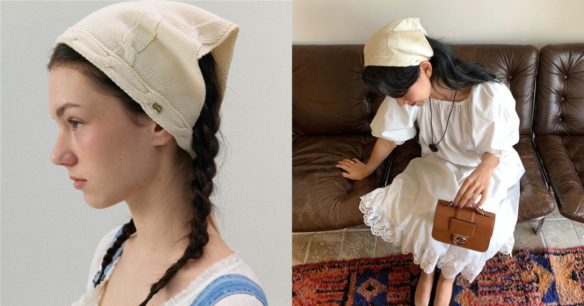 The Barnnet Cable Knit Kerchief