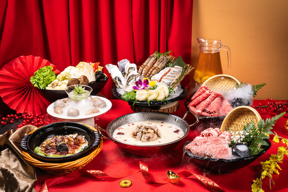 撈王鍋物料理「新春限定內用「祥龍迎春海陸套餐」,4人份,建議售價$5,000