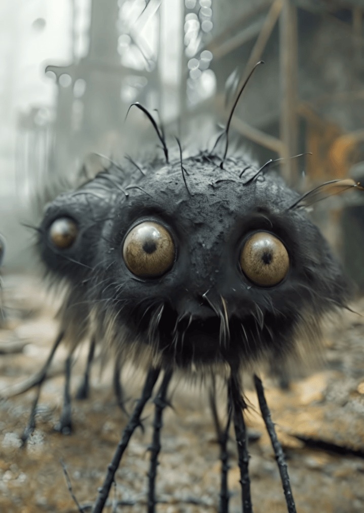 AI寫實化《神隱少女》煤炭精靈