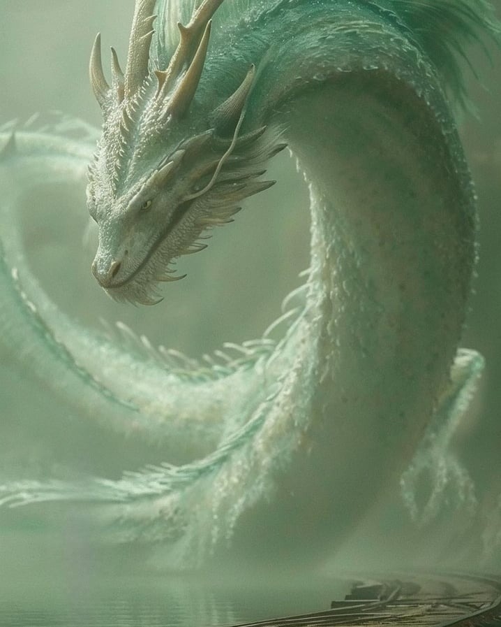 AI寫實化《神隱少女》的白龍