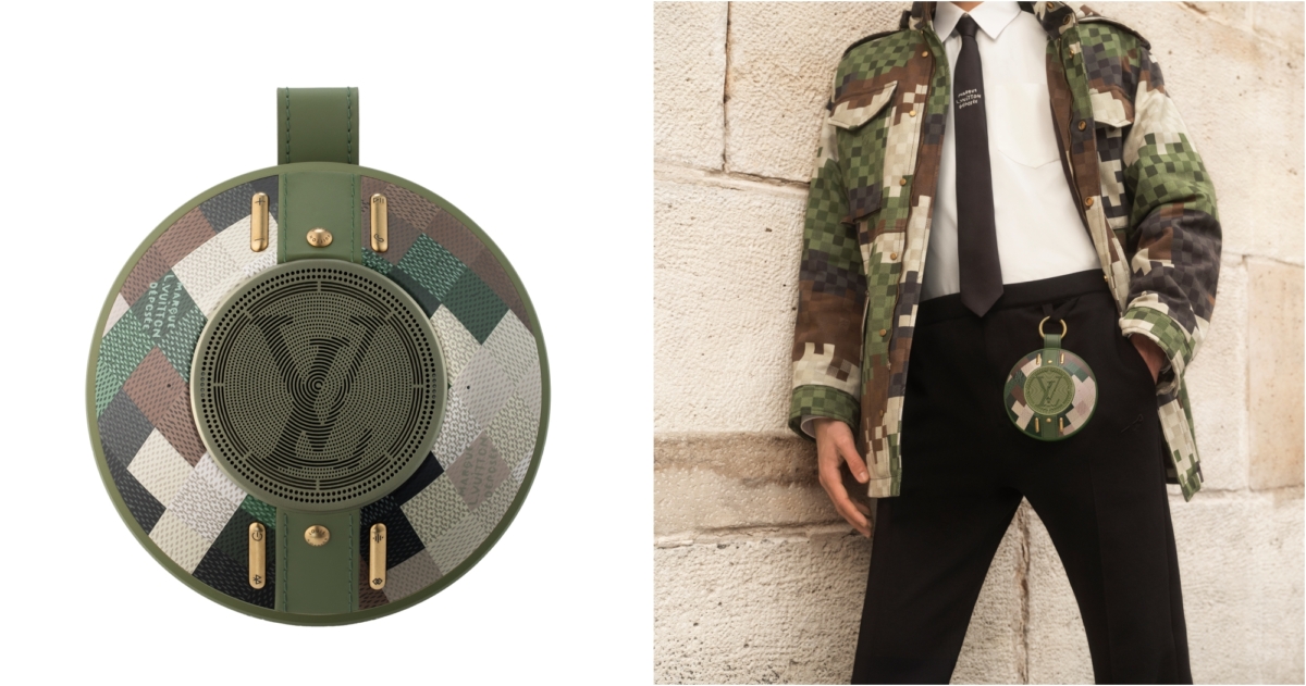 LV Nanogram 擴音器迷彩棋盤格，NT$80,000