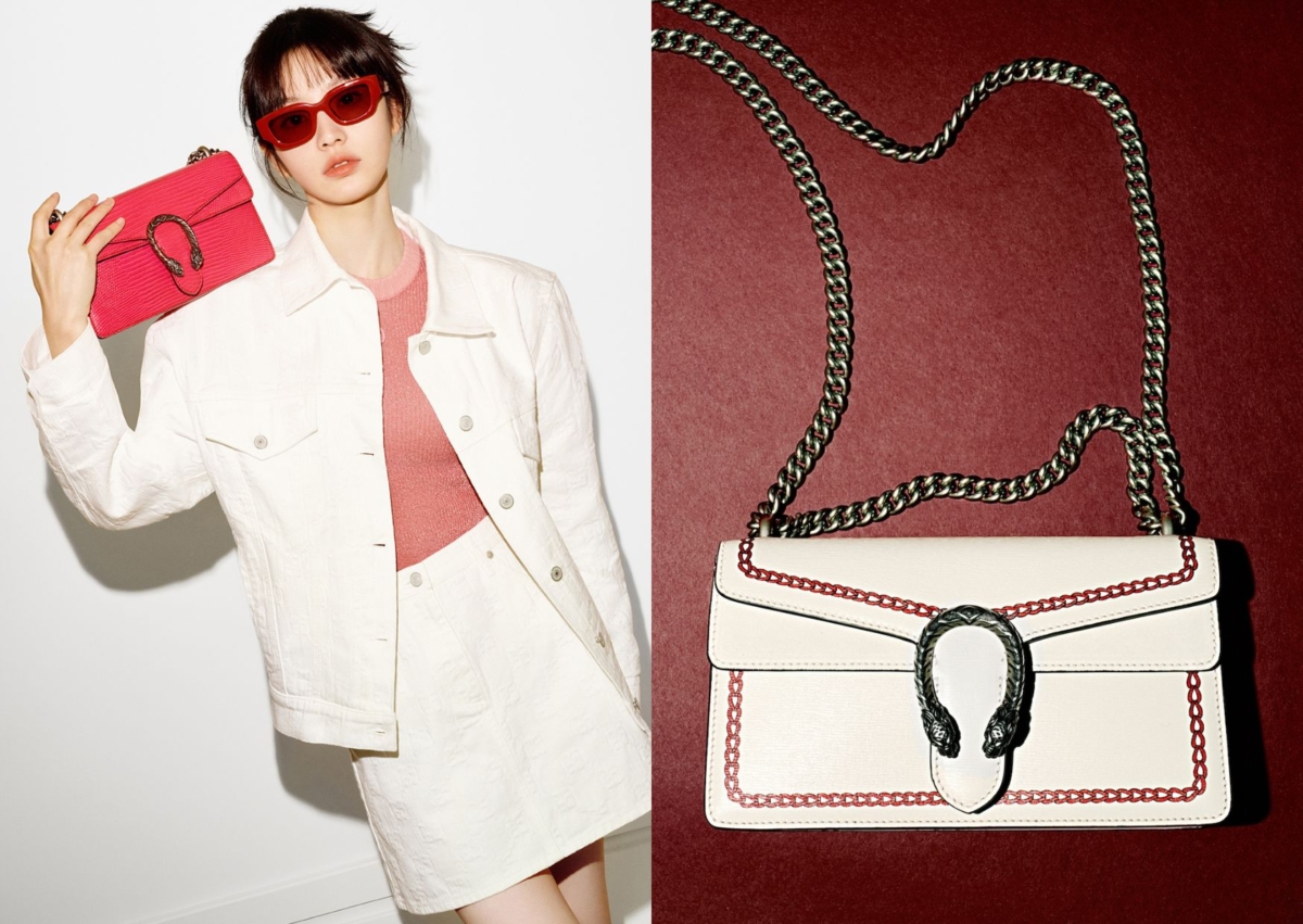 (右)GUCCI DIONYSUS 肩背包,NT$103,000