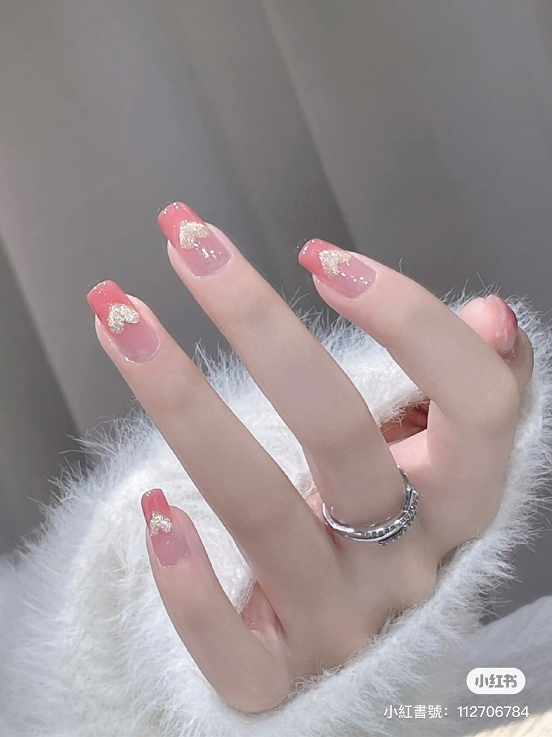 愛心貓眼光療推薦03:腮紅愛心貓眼