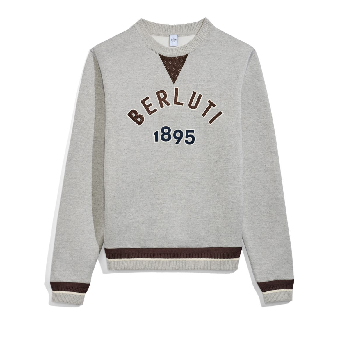 Berluti 銀灰色LOGO大學衛衣,NT$52,000