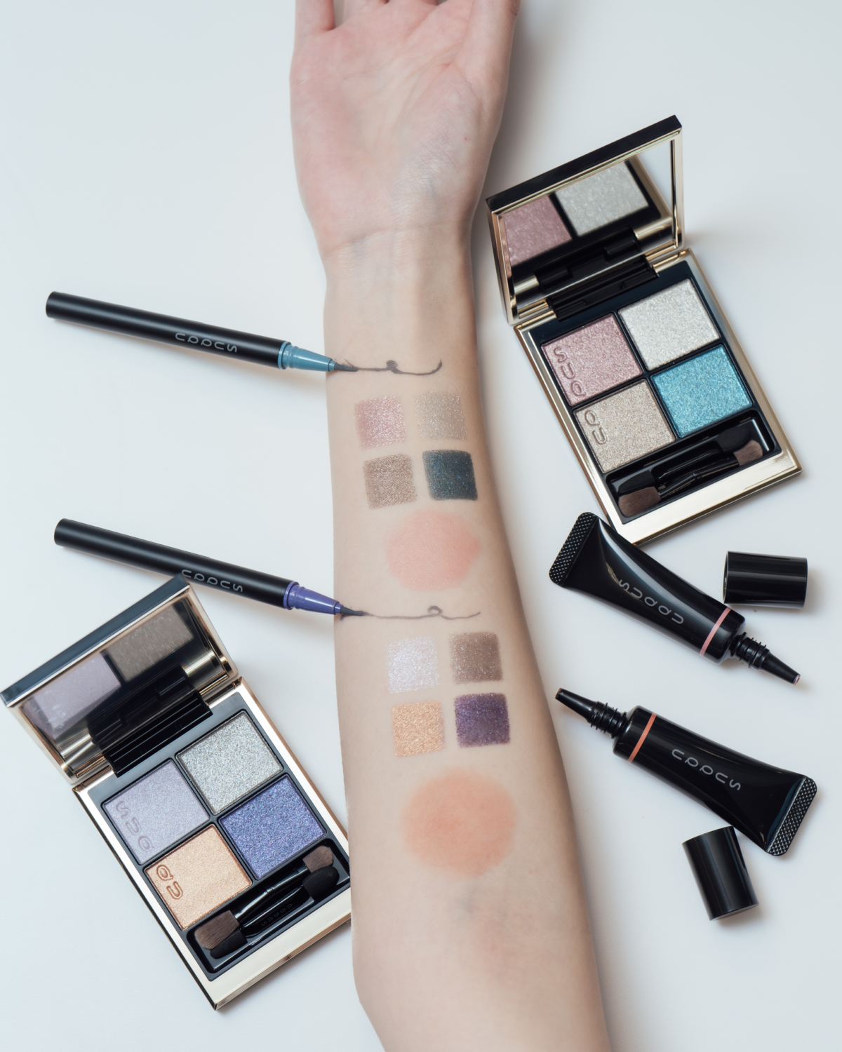 SUQQU晶采彩妝組試色