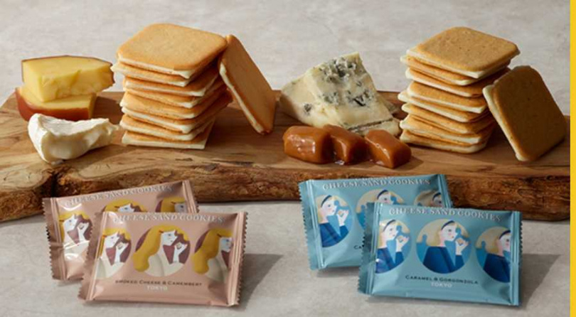 「now on Cheese」夾心餅乾吃得到濃郁滑順的起司內餡。