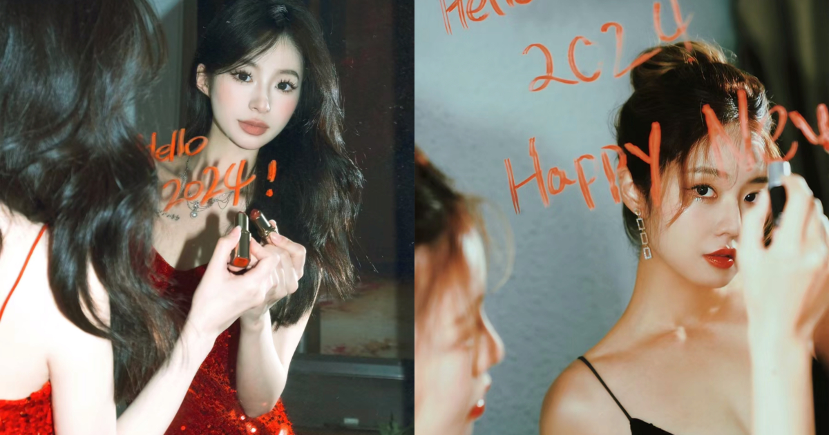 鏡上寫字拍照示範