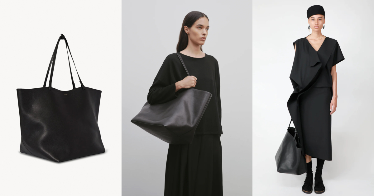 The Row XL Park Tote Bag in Leather