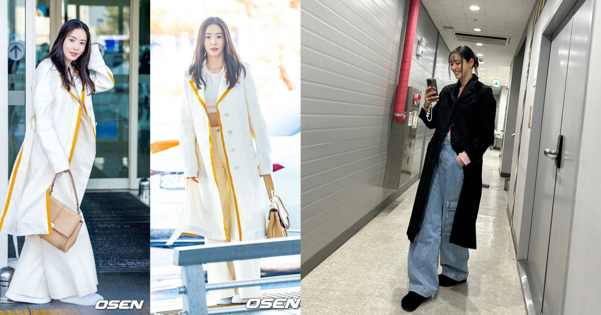 李多熙私服長大衣搭配