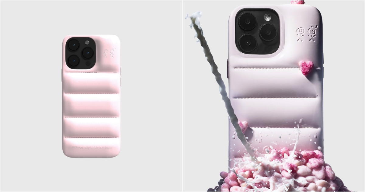 URBAN SOPHISTICATION 冷凍草莓優格Puffer手機殼iPhone15Pro Max,NT$2,380