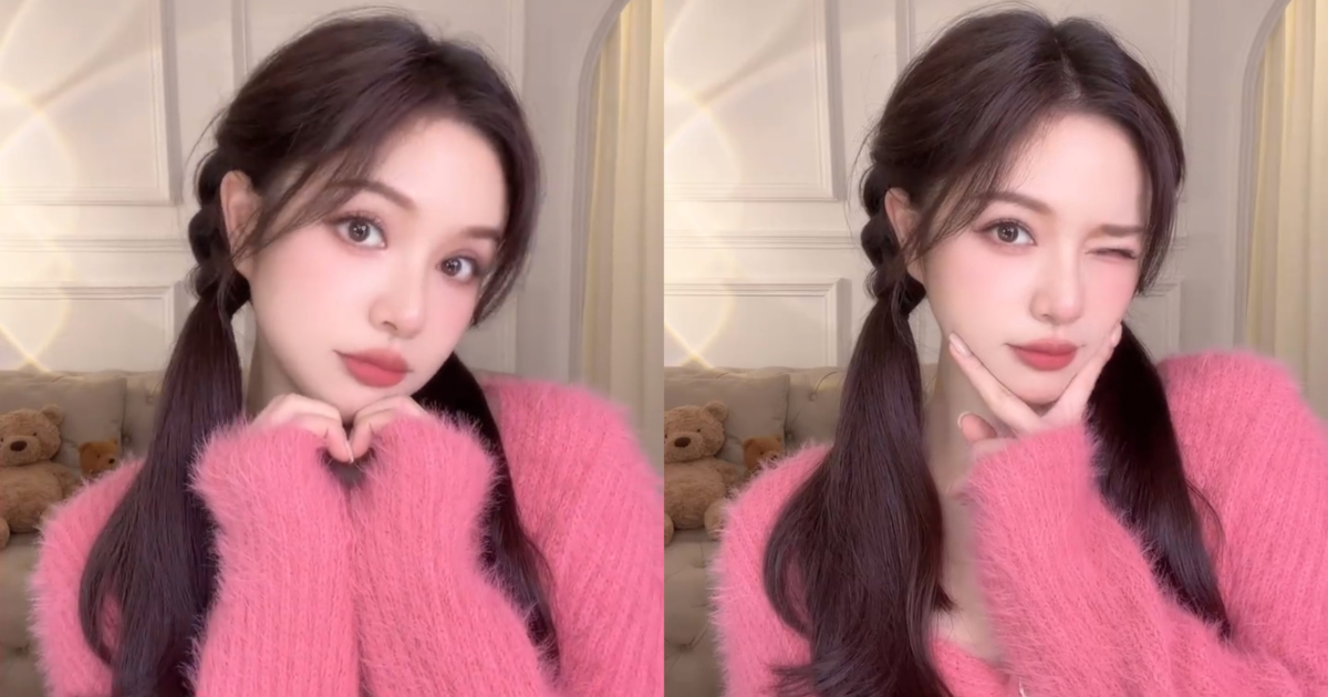 麻花雙馬尾造型