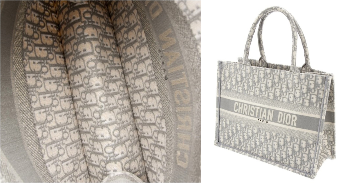 DIOR Medium Oblique Jacquard Book Tote