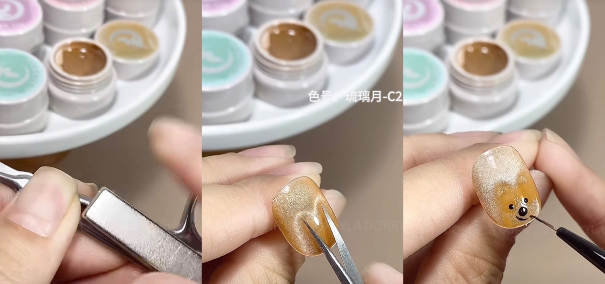 狗狗貓眼製作過程