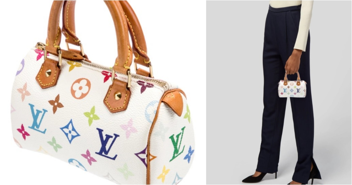 LOUIS VUITTON Vintage Monogram Multicolor Speedy Mini