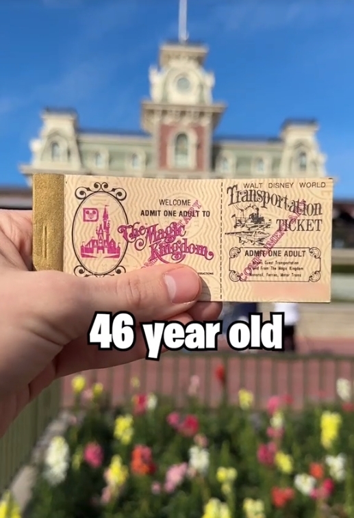 美國男子憑著「46年前」發售的迪士尼通行證,成功入園