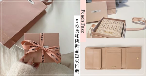 新年換新皮夾♡5款柔和桃精品短夾推薦,小資女也能輕鬆擁有的質感小皮件