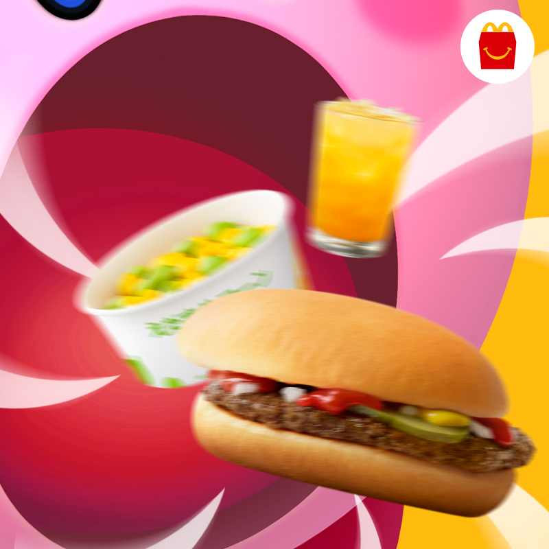 日本麥當勞「星之卡比」形象海報